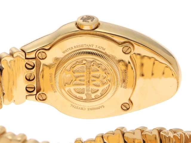 Roberto Cavalli byFRANCK MULLER ロベルト・カヴァリ バイ フランク・ミュラー RV1L115M0031 SS(YGコーティング加工)  ホワイトシェル文字盤 クォーツ 【460】2143400238241