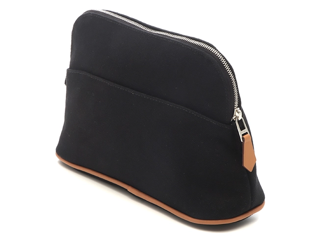 HERMES　エルメス　ボリードポーチ　ミニ　H104773M09　キャンバス　ブラック【472】YI