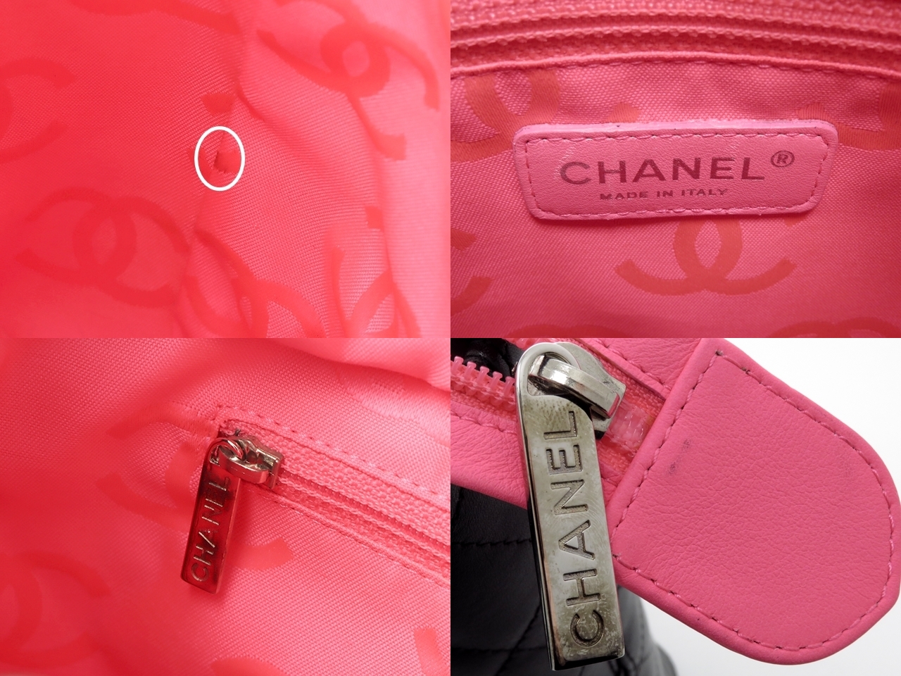 CHANEL シャネル カンボンライン ミディアムトート ブラック