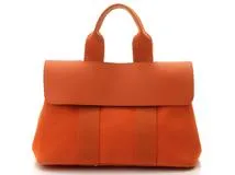 HERMES エルメス バルパライソPM オレンジ ポーチ付き