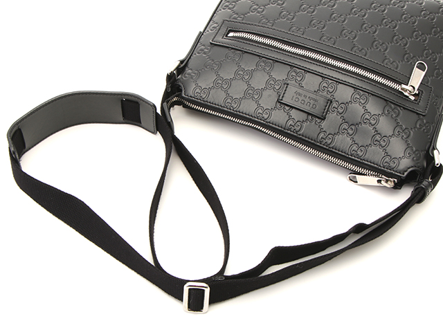 GUCCI グッチシマ　メッセンジャーバッグ　ショルダーバッグ　オールレザー 2143500223215_01.jpg