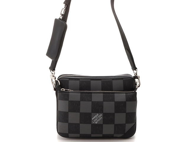 Shop Louis Vuitton DAMIER 2021-22FW Trio Messenger (N80401) by Kanade_Japan