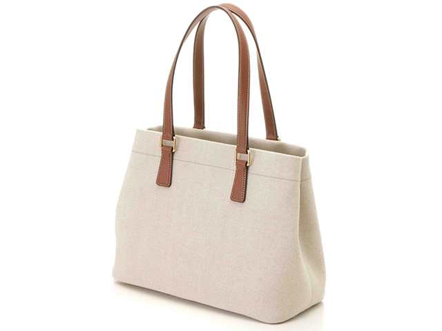 PRADA / トートバッグ/キャンバス/BEG/1BG356/プラダ/リネンブレンド/レザー/ロゴトートバッグ PRADA プラダ ロゴトートバッグ リネンブレンド/レザー ベージュ