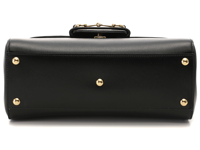 206☆美品☆ GUCCI 黒 ヒール ホースビット 保存袋 箱 23cm