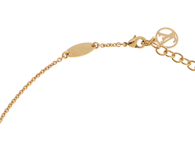 LOUIS VUITTON ネックレス 金メッキ LOUIS VUITTON ネックレス エセンシャルV メッキ ゴールド