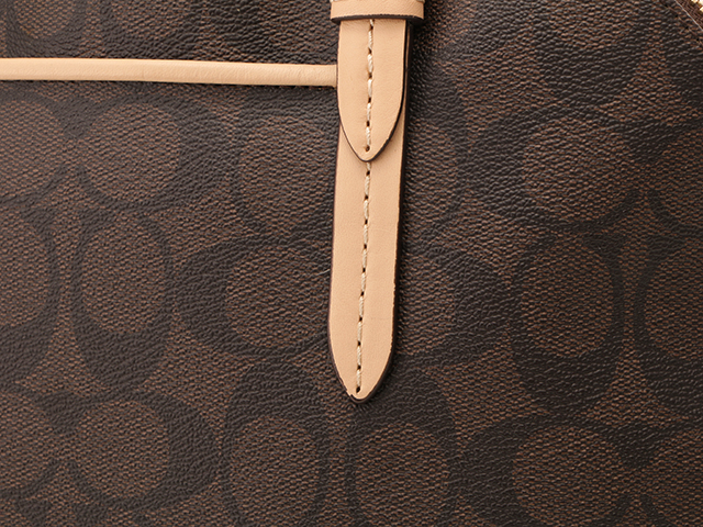 COACH コーチ シグネチャー ハンドバッグ ブラウン/ベージュ