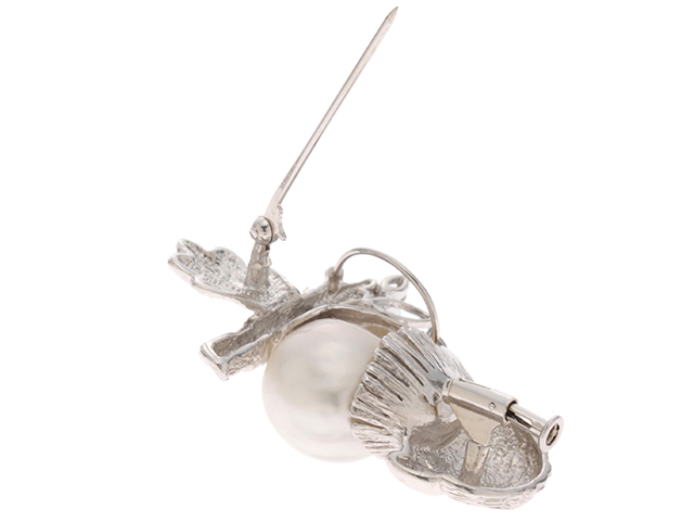 JEWELRY ノンブランドジュエリー ブローチ K18ホワイトゴールド アクアマリン ブルートパース 18.2g 2143500254752【437】  の購入なら「質」の大黒屋（公式）