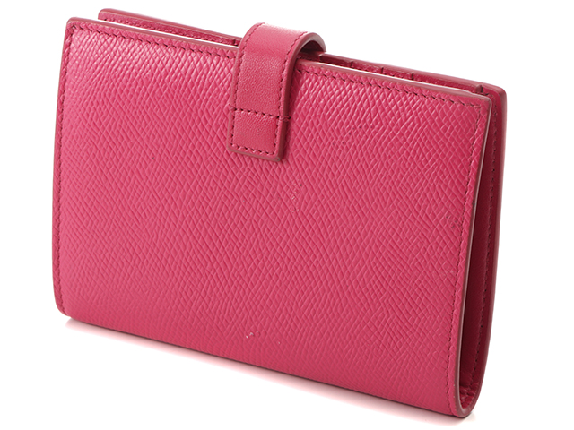 CELINE ミディアムストラップウォレット ピンク 新品 セリーヌ ミディアムストラップウォレット レザー 財布 ピンク F