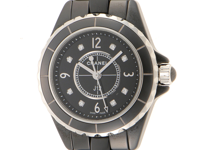 シャネル CHANEL J12 33mm ダイヤ H2123 セラミック