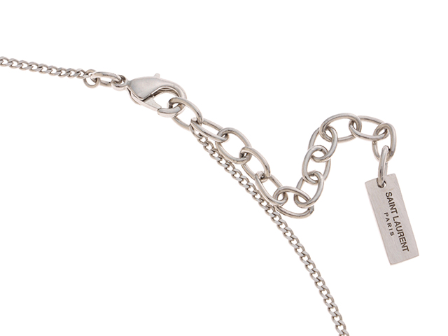 SAINT LAURENT サンローラン モノグラム ツイストネックレス