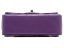 CHANEL シャネル トップハンドル ミニ フラップ バッグ パープル CHANEL シャネル ショルダーバッグ トップハンドル ミニフラップ