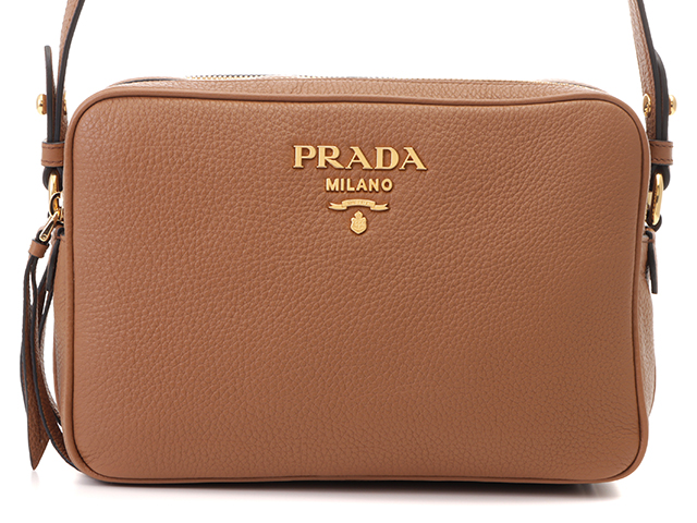 PRADA プラダ ショルダーバッグ １BH079 ブラウン レザー