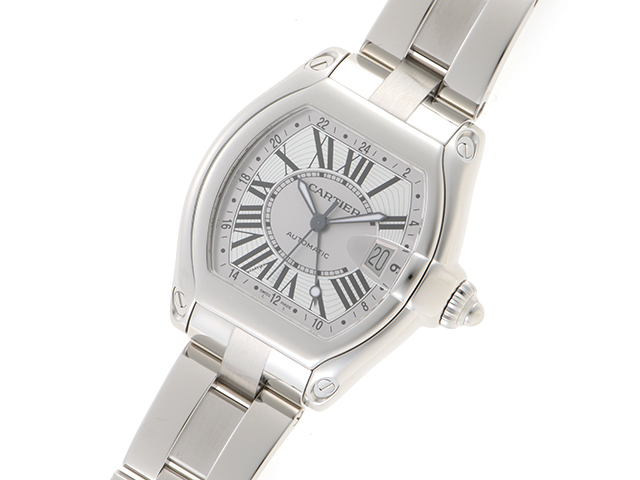 Cartier カルティエ 腕時計 ロードスターGMT W62032X6 ステンレス シルバー文字盤 100m防水 自動巻き【472】SJ  の購入なら「質」の大黒屋（公式）