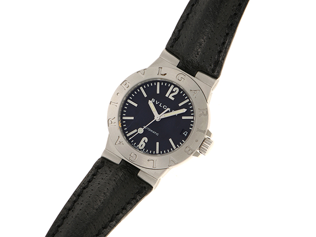 BVLGARI ブルガリ ディアゴノスポーツ LCV29S ブラック文字盤 SS