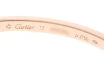 Cartier　カルティエ　ラブブレスレット　ＳＭ　K18ピンクゴールド　＃17　18.8Ｇ　2143500273418　【471】L