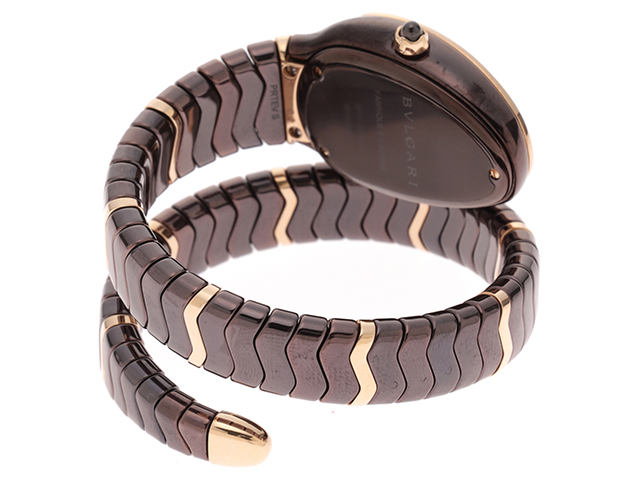 BVLGARI ブルガリ セルペンティ・スピガ ダイヤベゼル ピンク