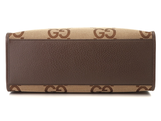 GUCCI グッチ バッグ ジャンボGGトートバッグ 678839 UKMDG 2570 キャメル/エボニー キャンバス/レザー 2143500274835 【472】