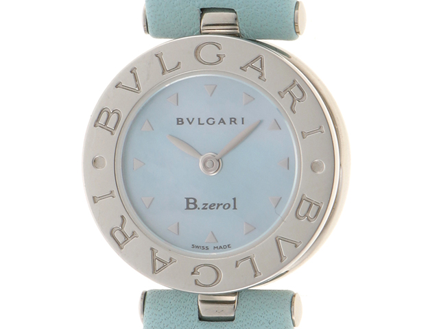 BVLGARI ブルガリ 腕時計 B-zero1 BZ22S ステンレス/革 ブルーシェル文字盤 Mサイズ クォーツ【472】SJ  の購入なら「質」の大黒屋（公式）