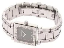 TIFFANY&CO　ティファニー　アトラス　スクエア　1379962　クオーツ　SS　ブラック文字盤【430】2143500276488