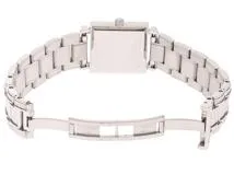 TIFFANY&CO　ティファニー　アトラス　スクエア　1379962　クオーツ　SS　ブラック文字盤【430】2143500276488