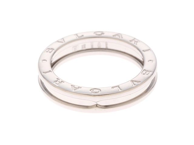 BVLGARI ブルガリ B-zero1 リング XSサイズ WG 6.4g #56【434】