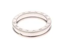 BVLGARI ブルガリ B-zero1 リング XSサイズ WG 6.4g #56【434】