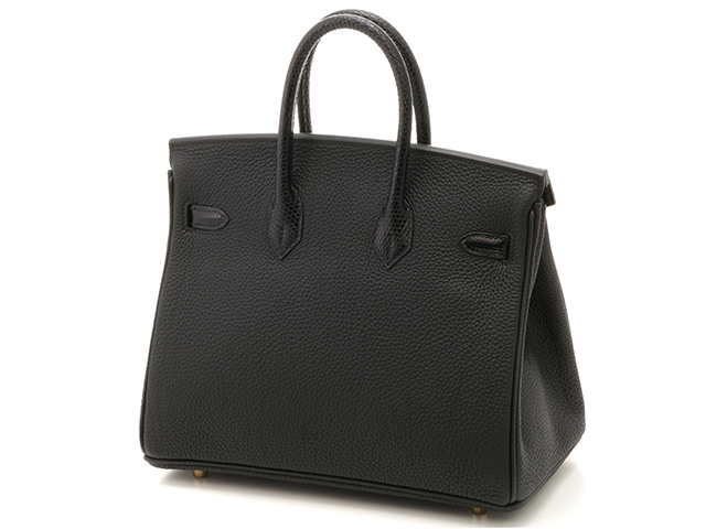 HERMES エルメス バーキン25タッチ ブラック/GP金具 トゴ