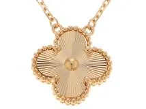 Van Cleef & Arpels　ヴァン クリーフ&アーペル　ヴィンテージアルハンブラ　ネックレス　K18イエローゴールド　6.6ｇ　2143500278963　【437】