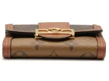 LOUIS VUITTON ルイヴィトン ポルトフォイユ・ドーフィーヌ 二つ折り財布 モノグラム・リバース M68725【434】