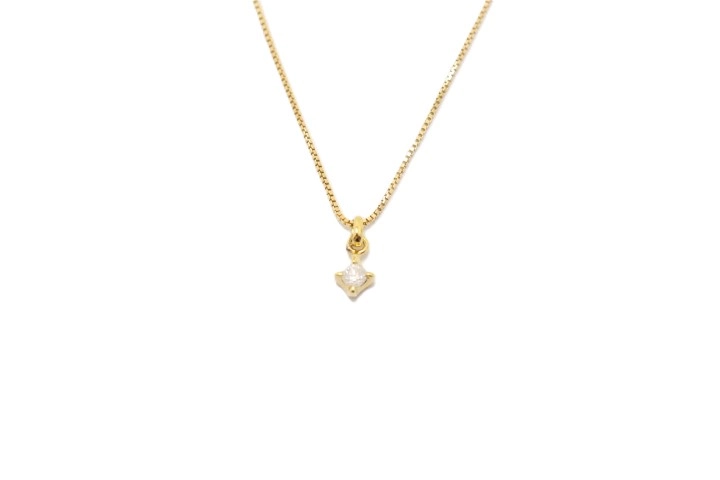 agete アガット ネックレス K18 ダイヤモンド 0.05ct 【460】2143500280348 の購入なら「質」の大黒屋（公式）