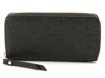 LOUIS VUITTON ルイヴィトン ジッピー・ウォレット モノグラム・アンプラント ノワール M61864【430】2143500280423