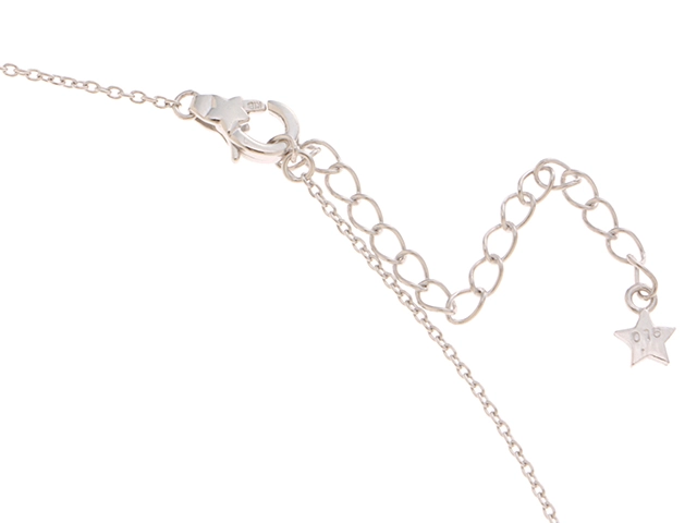STAR JEWELRY スタージュエリ― ネックレス K18ホワイトゴールド ダイヤモンド0.16カラット 重さ3.4g 【472】HA
