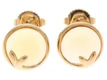 TIFFANY＆CO　ティファニー　オリーブリーフピアス　　K18 ゴールド　シトリン　3.1g　【471】N　2143500285732