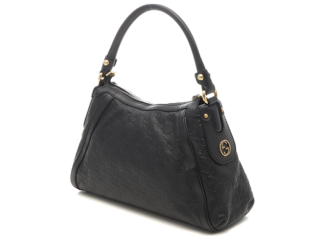 GUCCI グッチ グッチシマ スカーレット レザー ブラック 282298 ワンショルダーバッグ 2143500286197【207】