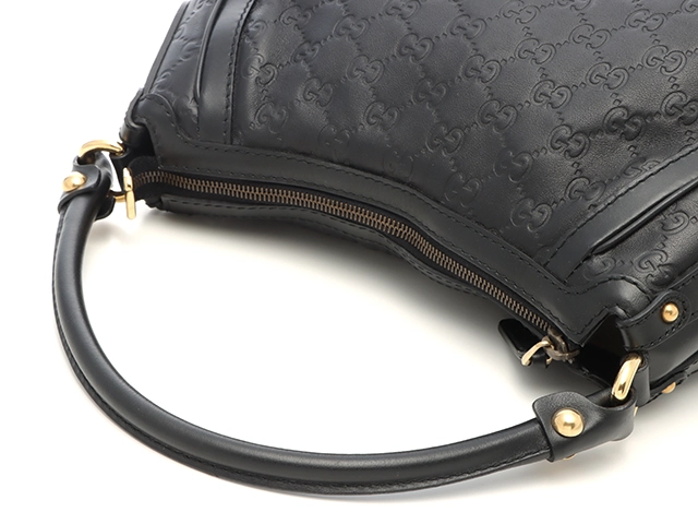 GUCCI グッチ グッチシマ スカーレット レザー ブラック 282298 ワンショルダーバッグ 2143500286197【207】