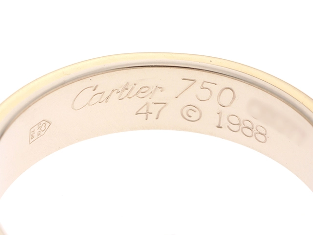 Cartier　カルティエ　トリニティバンド　Ｒ　リング　３カラー　4.1ｇ　＃47　【432】　2143500286692