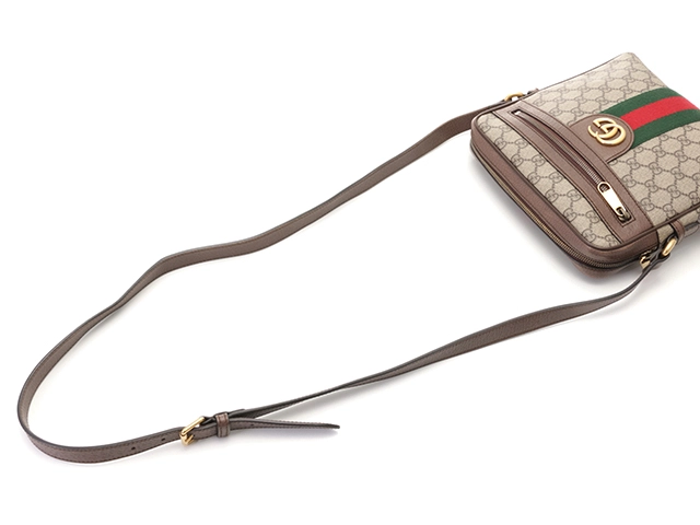GUCCI グッチ 　オフィディアＧＧスモールメッセンジャーバッグ　ベージュ　ダークフ　人気　ブランド品　2143500288009　【208】