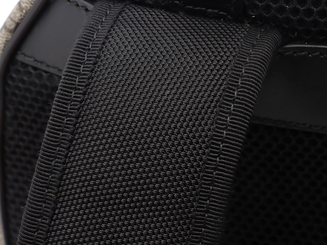 GUCCI グッチ GGスプリーム リュックサック 429020 ベージュ/ブラック PVC/レザー バックパック【434】2143500288016