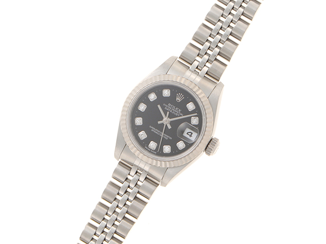 T番1997年8月 ROLEX ロレックス デイトジャスト WG/SS ダイヤ