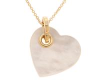 TIFFANY&CO ティファニー ハートネックレス イエローゴールド 白蝶貝 約4.0g 2143500288795 【432】