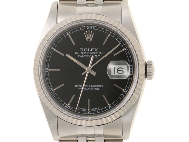 ロレックス デイトジャスト16234 コマ ロレックス デイトジャスト 16234 アイボリーコンピュータ メンズ 時計