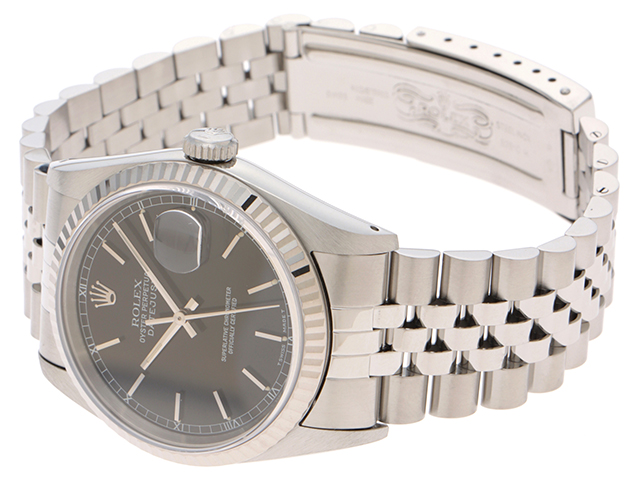 ROLEX ロレックス デイトジャスト 16234 ブラック文字盤 自動