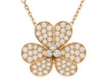 Van Cleef & Arpels ヴァンクリーフ&アーペル フリヴォル ネックレス ラージモデル VCARPGJP00 K18YG ダイヤモンド1.23ct 2023年正規品【472】SJ
