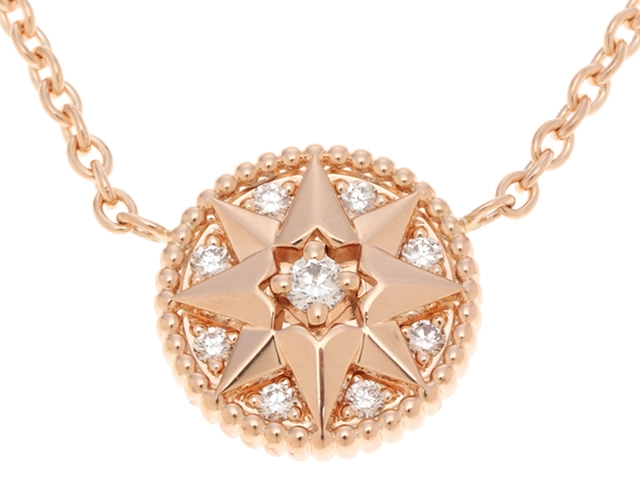 Dior ディオール ローズデヴァン ネックレス K18ピンクゴールド