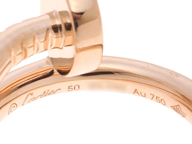 Cartier カルティエ ジュストアンクル リング クラシックモデル B4092550 50号 K18ピンクゴールド 2019年正規品【472】SJ