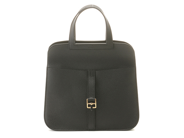 HERMES エルメス 2wayバッグ アルザン25 ブラック/ゴールド金具