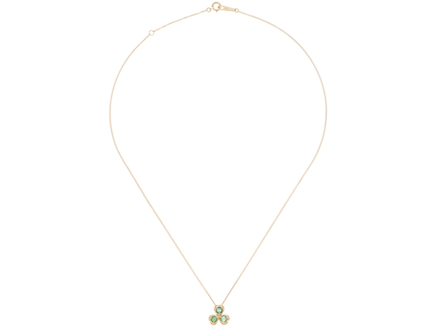 JEWELRY　ジュエリー　ネックレス　K18 ゴールド　エメラルド0.35　1.8g　2143500292457　【471】L