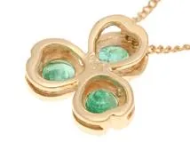 JEWELRY　ジュエリー　ネックレス　K18 ゴールド　エメラルド0.35　1.8g　2143500292457　【471】L