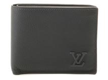 LOUIS VUITTON　ルイヴィトン　ポルトフォイユ・マルコ　LVアエログラム　インクブルー　M11488　RFIDタグ【433】2143500295137