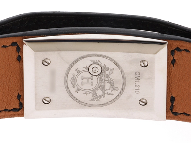 HERMES　エルメス　シェルシュミディ　CM1.210　ステンレス/レザー　クオーツ　レディース